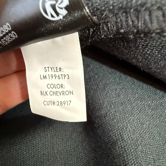 Liverpool Black Chevron Quilted Faux Leather Jacket M - Picture 12 of 13